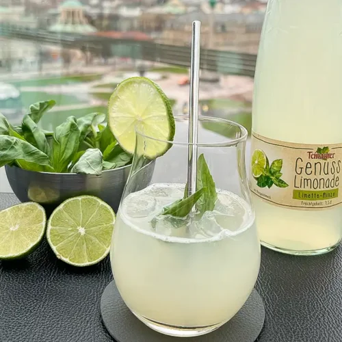 Teinacher Genuss Limonade Limette Minze Smash Mocktail Beitragsbild